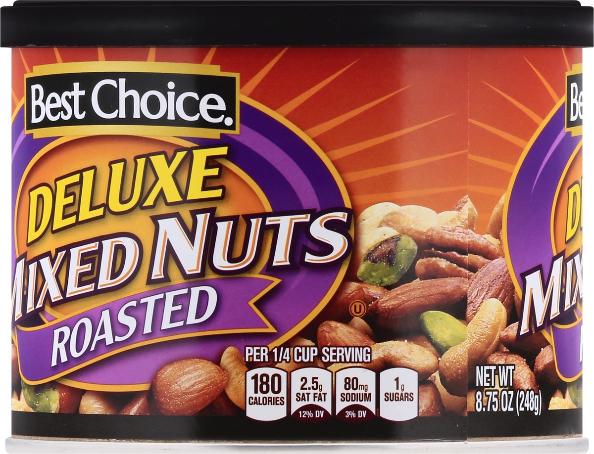 slide 3 of 10, Best Choice Deluxe Roasted Mixed Nuts, 8.75 oz