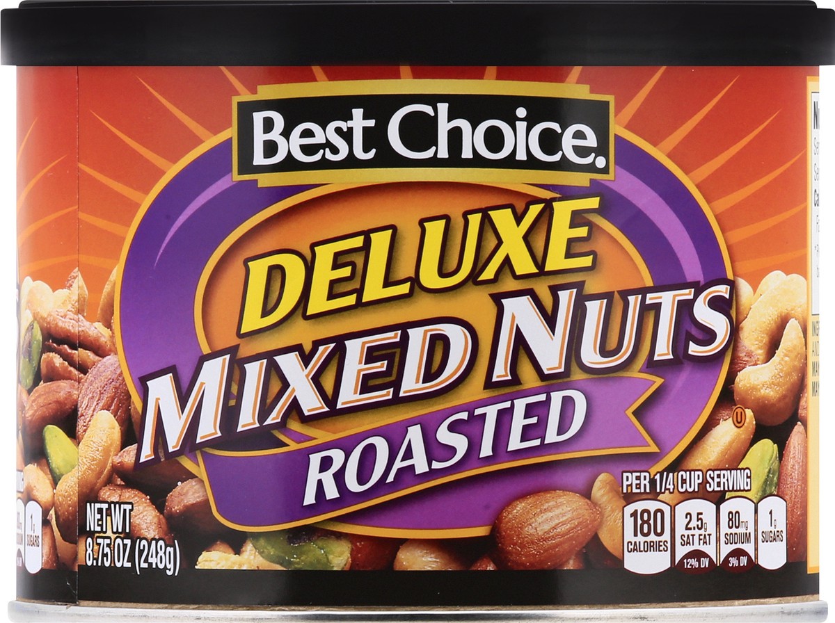 slide 8 of 10, Best Choice Deluxe Roasted Mixed Nuts, 8.75 oz