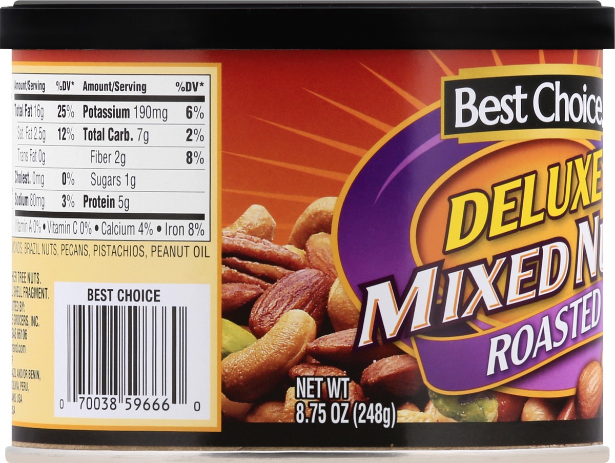 slide 7 of 10, Best Choice Deluxe Roasted Mixed Nuts, 8.75 oz