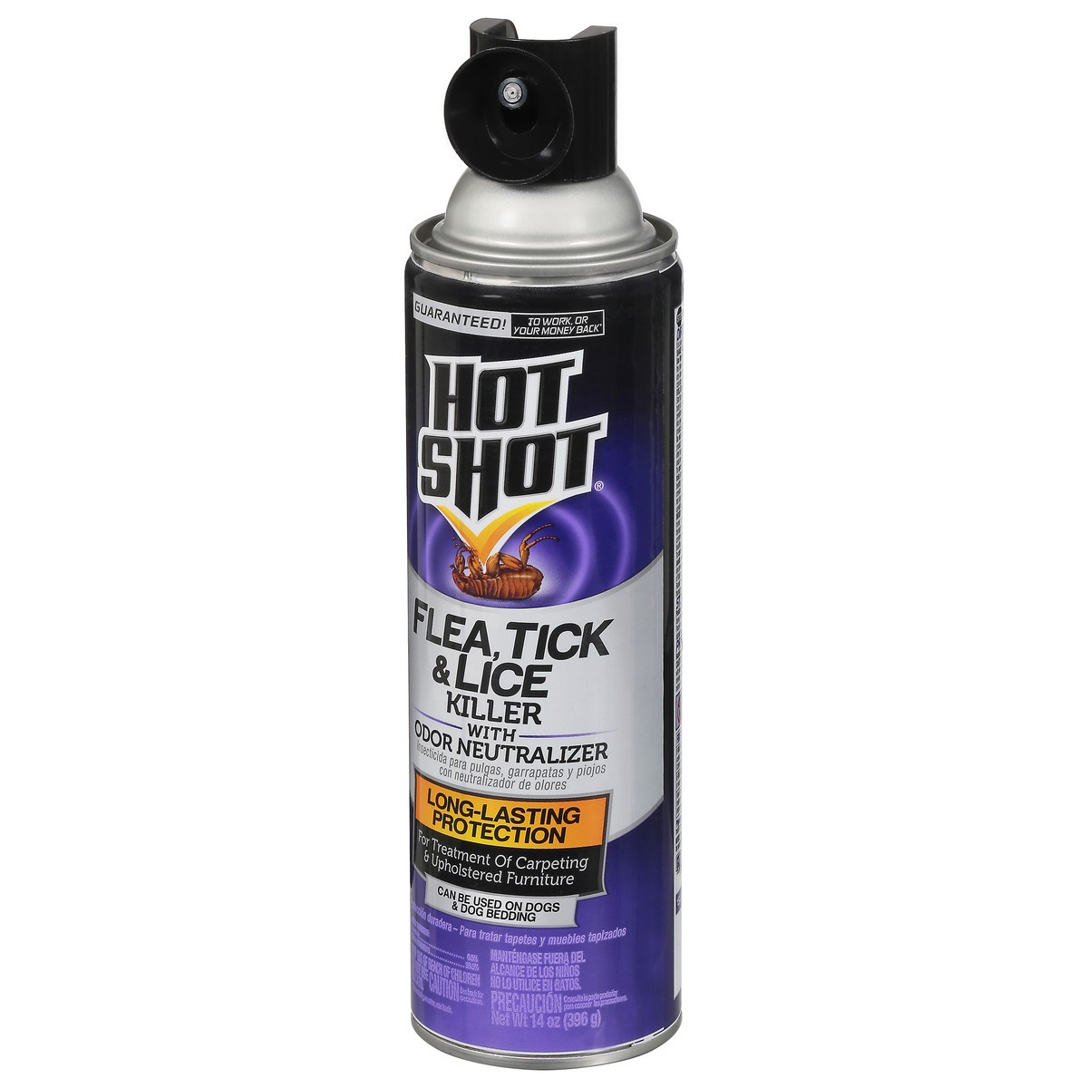 slide 9 of 13, Hot Shot Flea, Tick & Lice Killer with Odor Neutralizer 14 oz, 14 oz