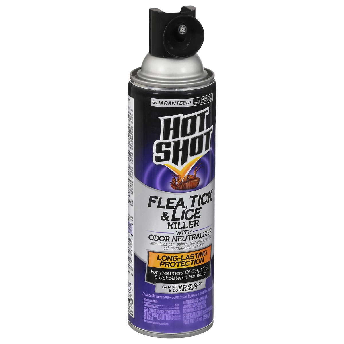 slide 2 of 13, Hot Shot Flea, Tick & Lice Killer with Odor Neutralizer 14 oz, 14 oz