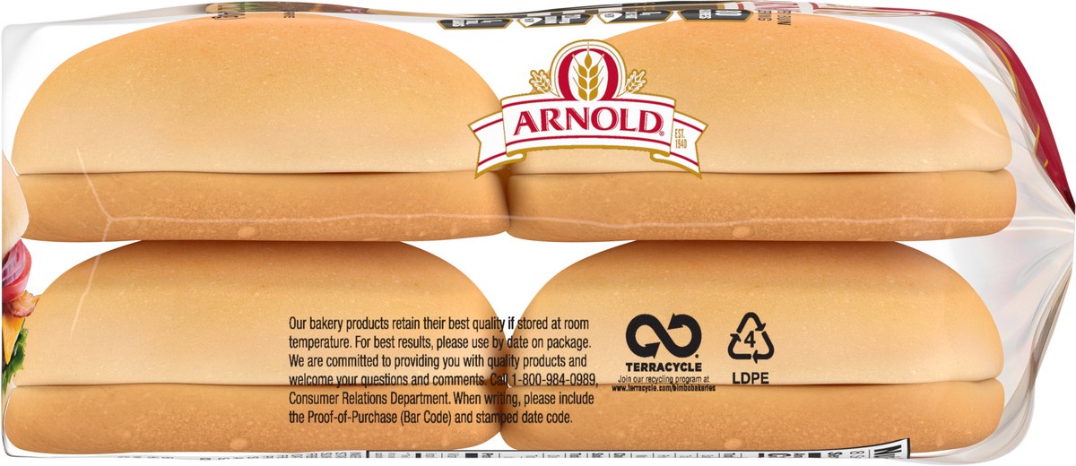 slide 5 of 7, Arnold Superior Keto Plain Pre-sliced Hamburger Buns, 8 count, 12 oz, 8 ct