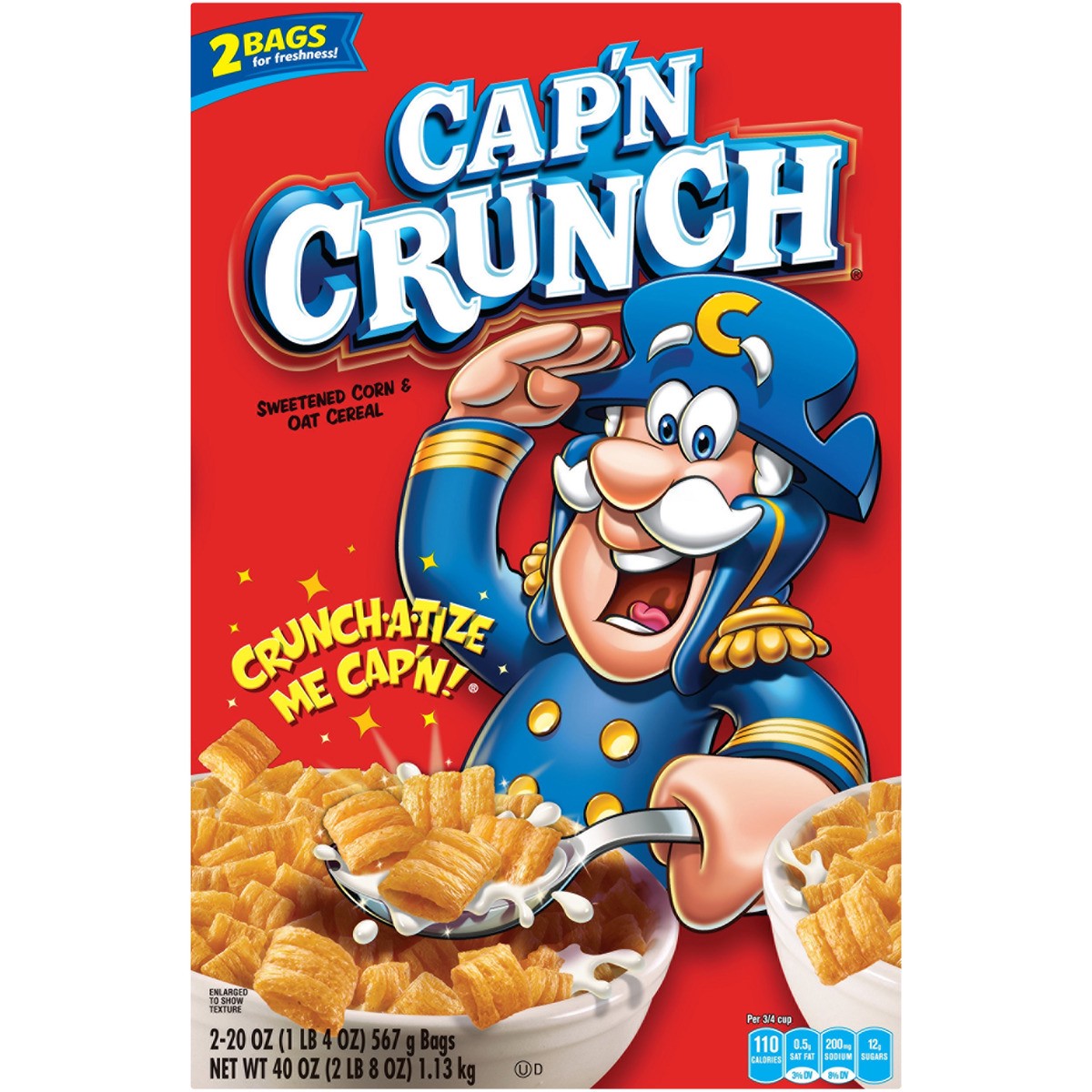 slide 1 of 10, Cap'n Crunch Cereal, 2.5 lb