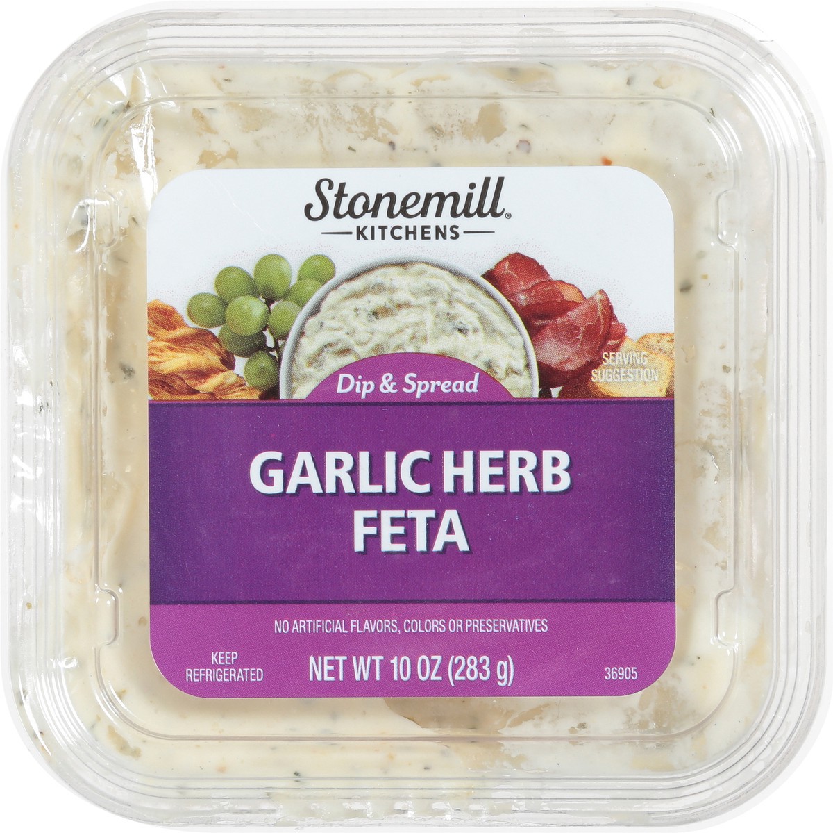 slide 6 of 10, Stonemill Kitchens Garlic Herb Feta Dip, 10 oz