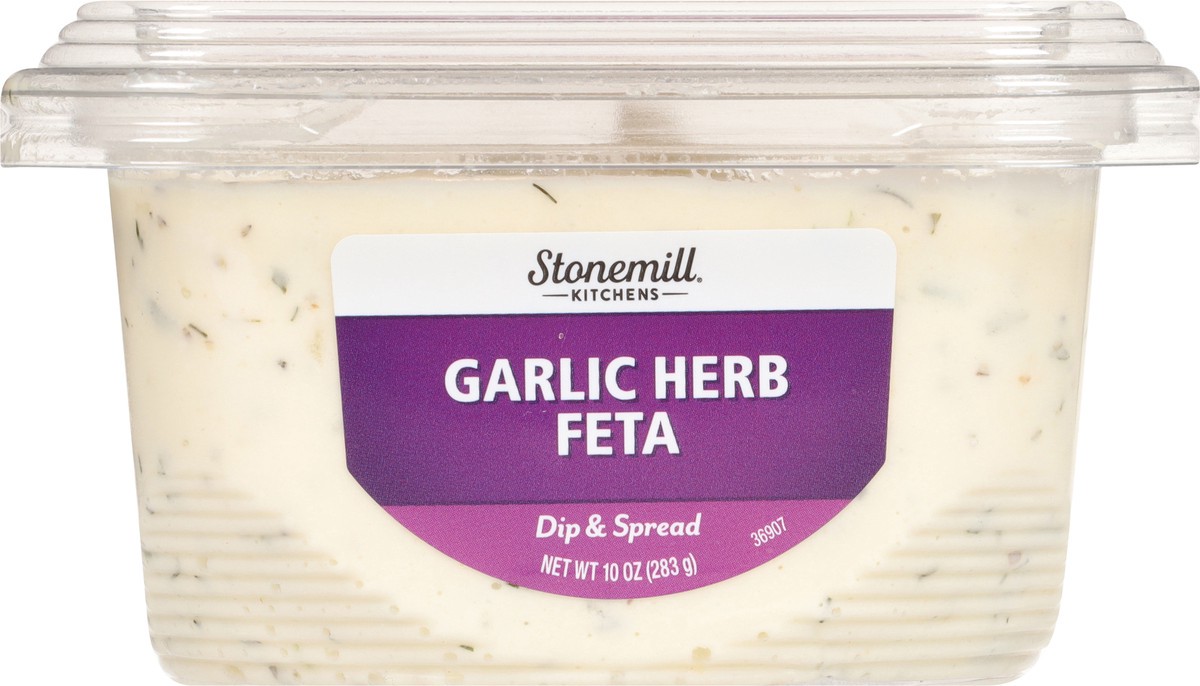 slide 5 of 10, Stonemill Kitchens Garlic Herb Feta Dip, 10 oz