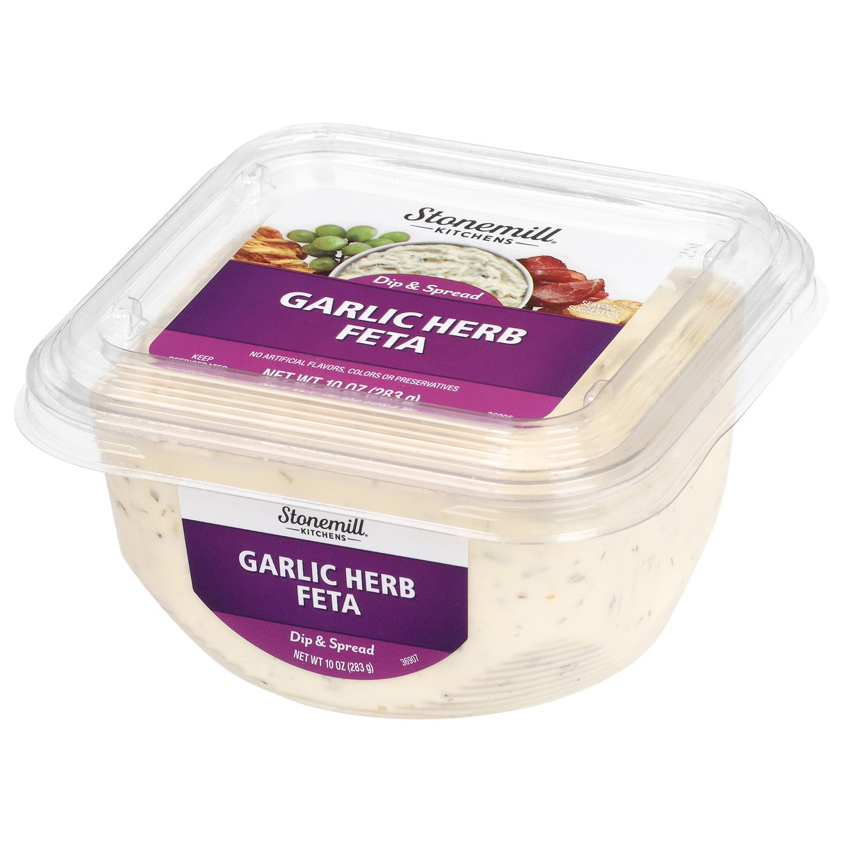 slide 1 of 10, Stonemill Kitchens Garlic Herb Feta Dip, 10 oz
