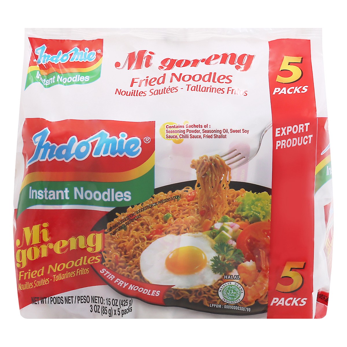 slide 1 of 1, Indomie Fried Mie Goreng Multipack - 15oz, 15 oz