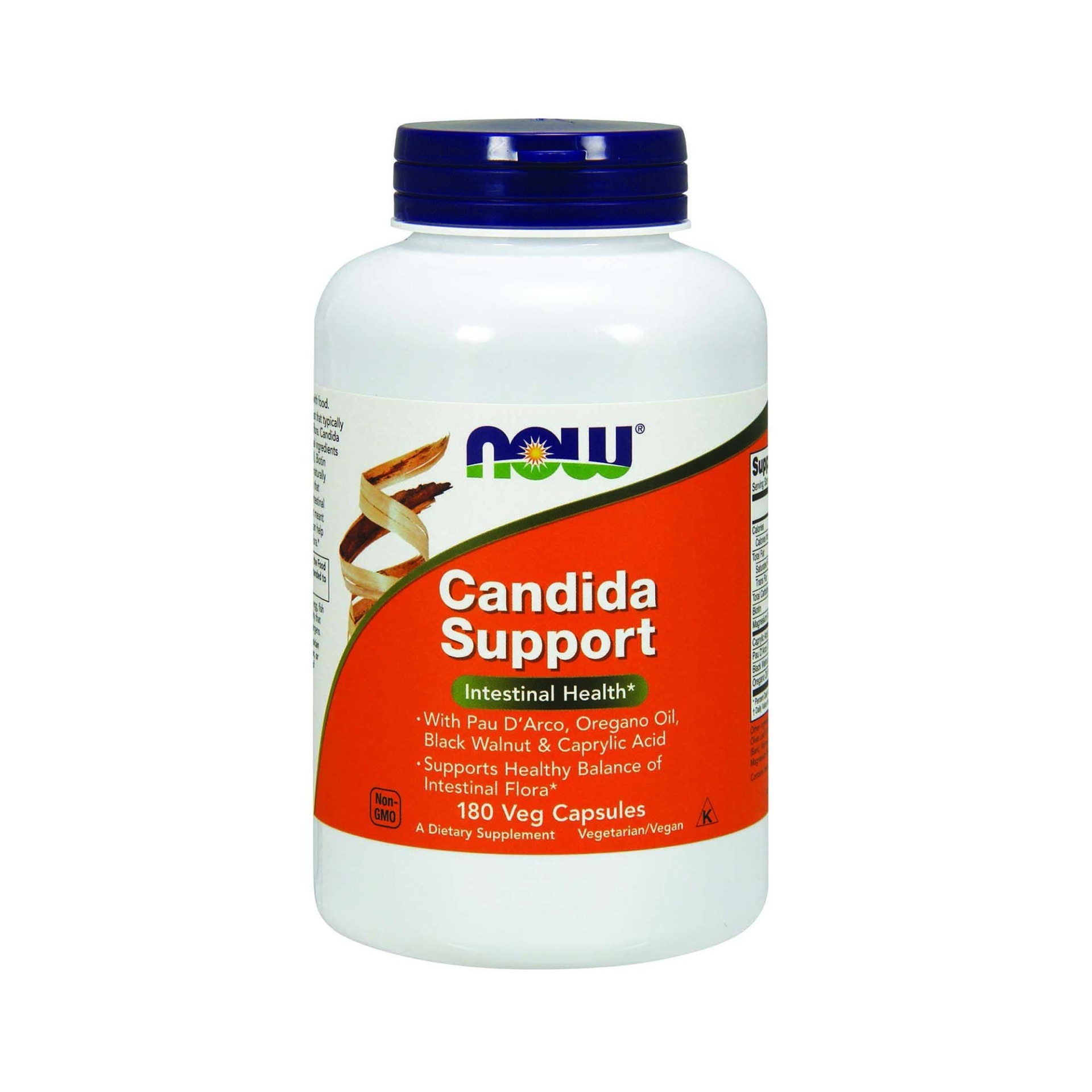 slide 1 of 1, Now Naturals Candida Support, 180 ct