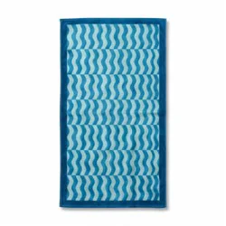 Everyday Living Wave Print Beach Towel - Blue