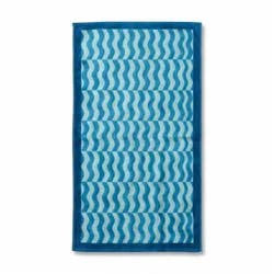 Everyday Living Wave Print Beach Towel - Blue