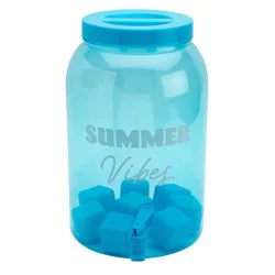 Everyday Living® PET Drink Dispenser with Ice Cubes - Blue, 10.5L