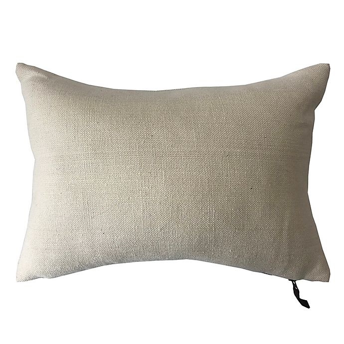 slide 1 of 3, Bee & Willow Home Solid Woven Linen Oblong Throw Pillow - White, 1 ct