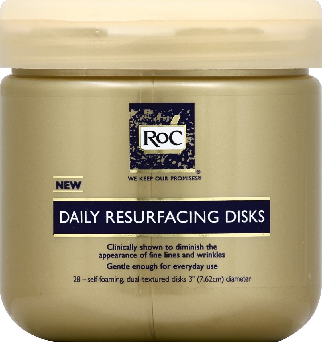 slide 3 of 3, RoC Daily Resurfacing Disks, 28 Count, 28 ct