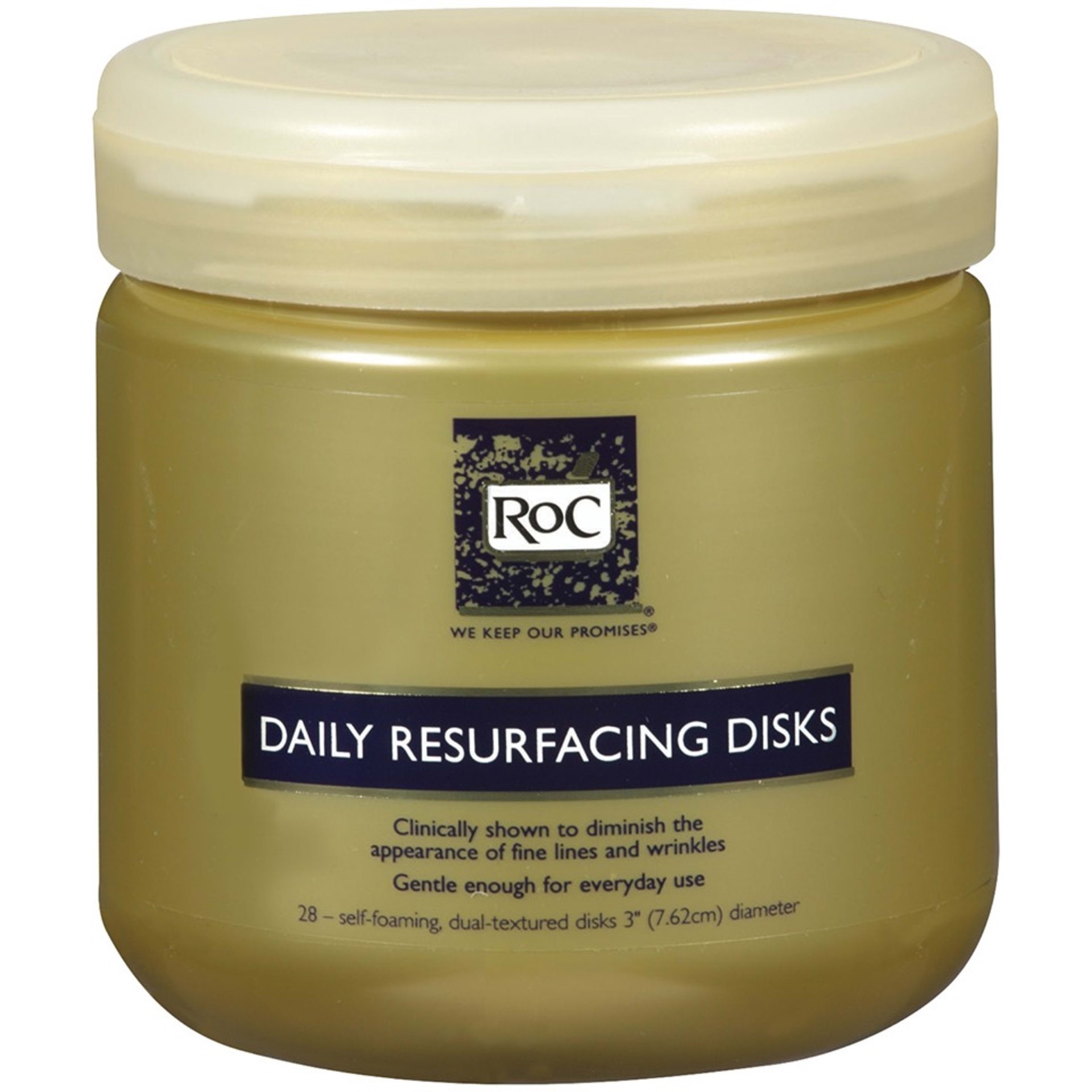 slide 1 of 3, RoC Daily Resurfacing Disks, 28 Count, 28 ct