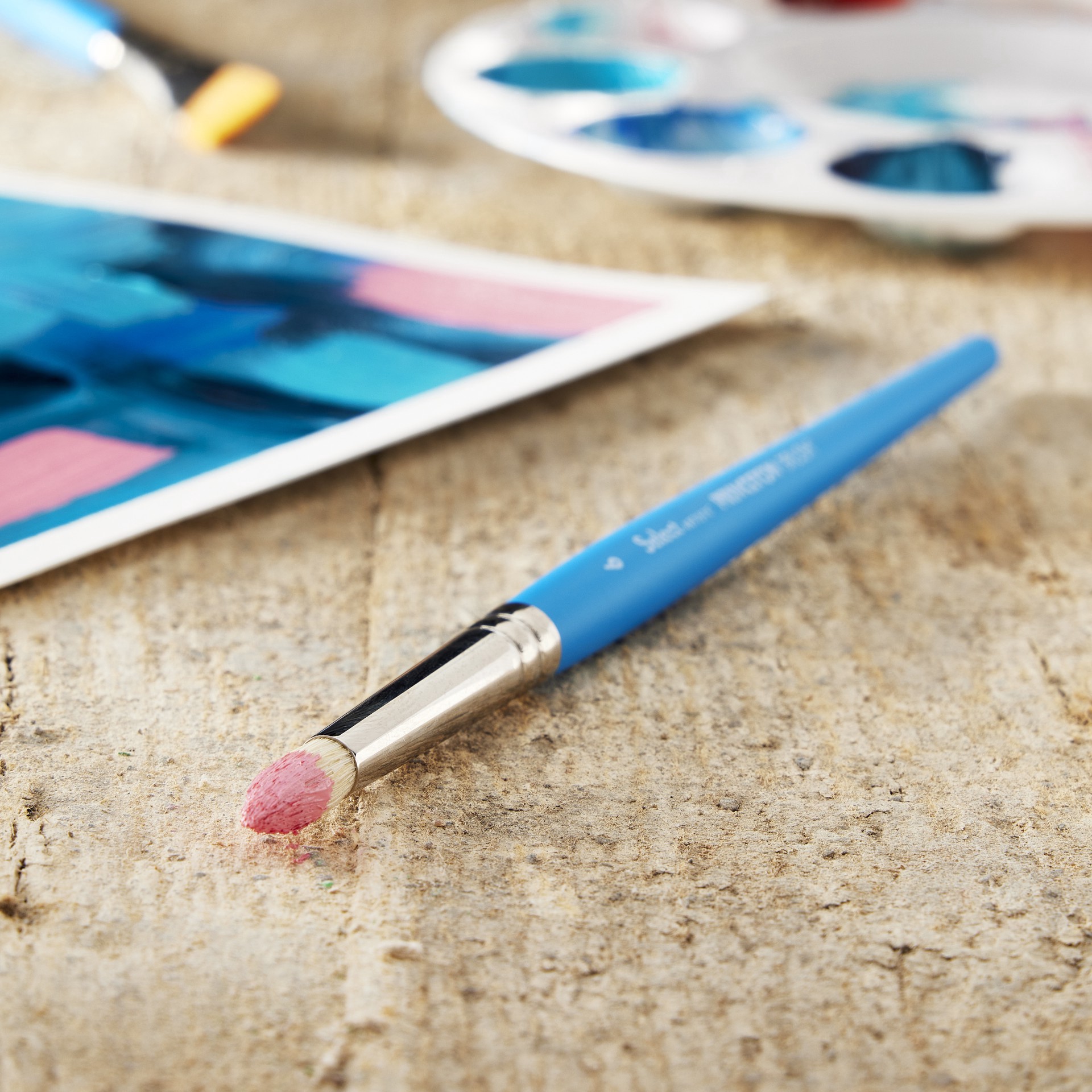 slide 4 of 5, Princeton Art & Brush Co Princeton Select Artiste Series 3750 Short Handle Scumbler Brush, 1 ct