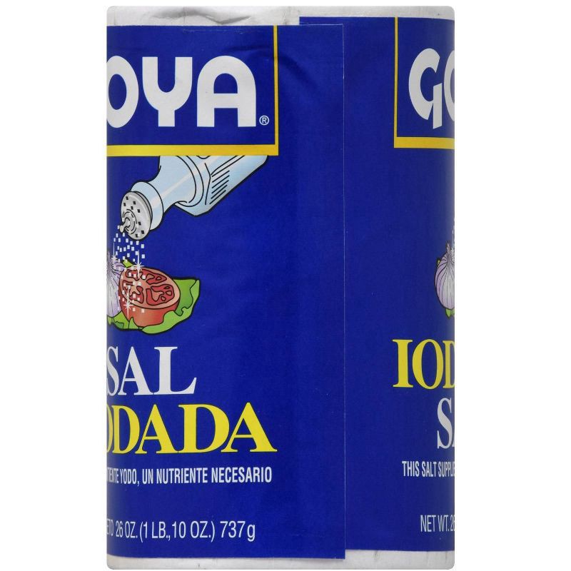 slide 3 of 4, Goya Iodized Salt - 26oz, 26 oz