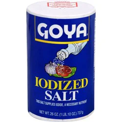 Goya Iodized Salt 26 oz