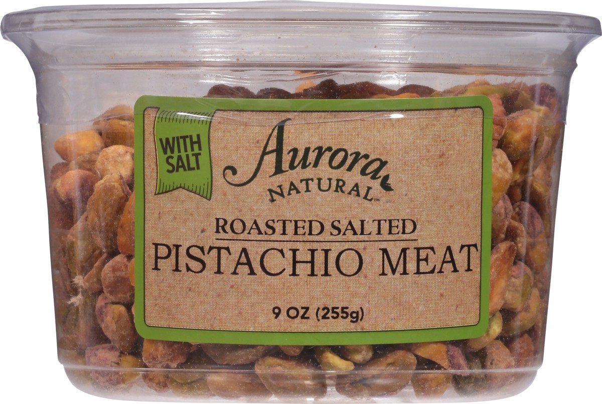 slide 3 of 14, Aurora Natural Roasted Salted Pistachio Meat 9 oz, 9 oz