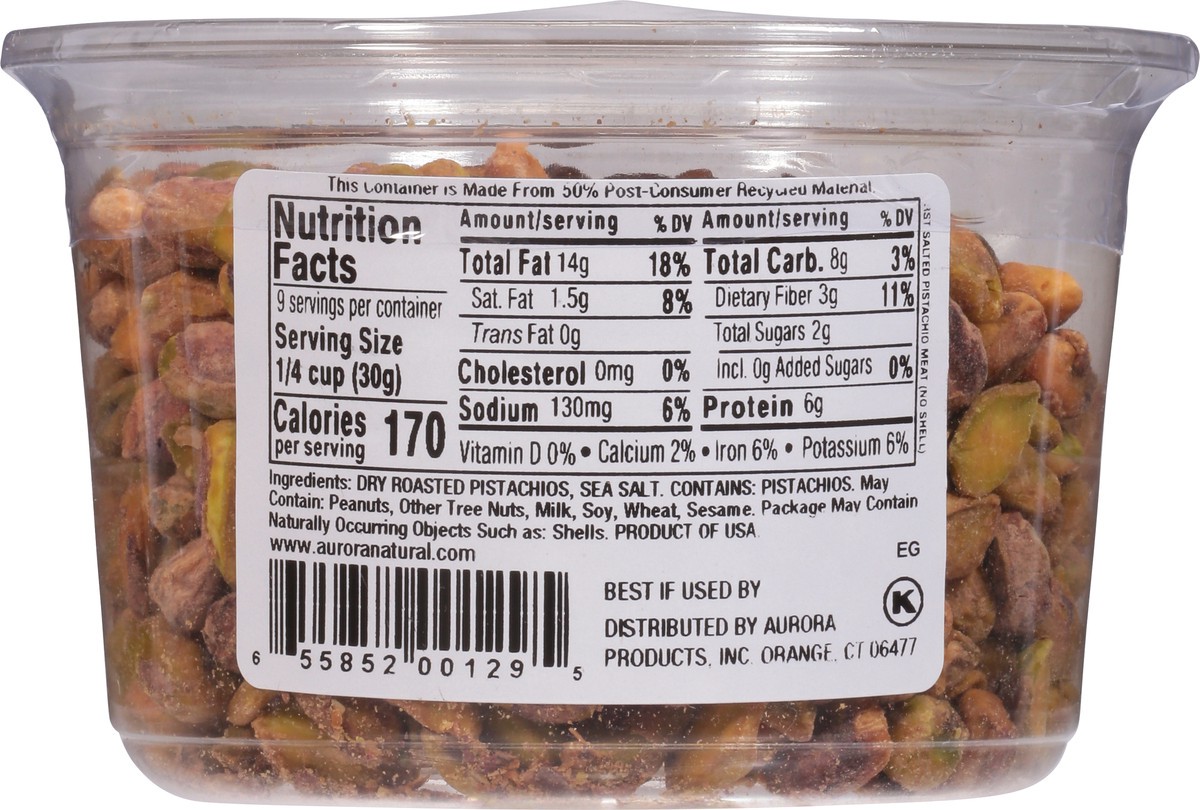 slide 5 of 14, Aurora Natural Roasted Salted Pistachio Meat 9 oz, 9 oz