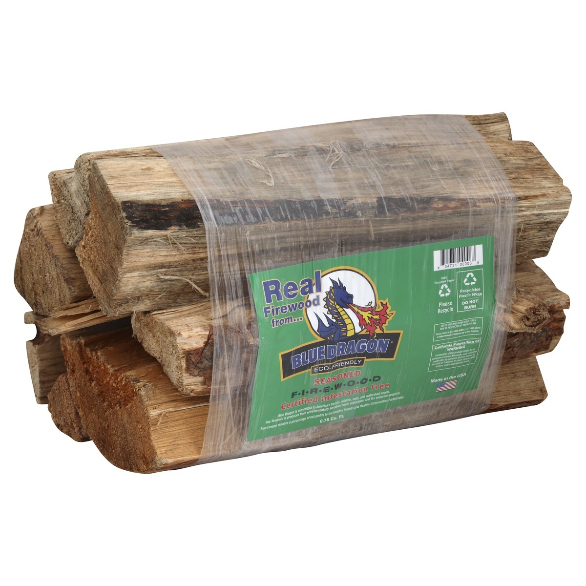 slide 1 of 2, Blue Dragon Firewood Bundle Seasoned, 1 ct