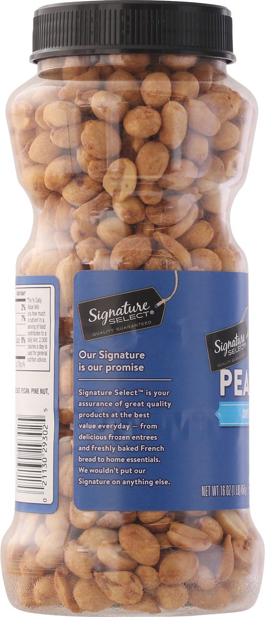 slide 8 of 14, Signature Select Dry Roasted Salted Peanuts 16 oz, 16 oz