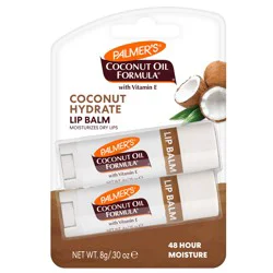 Palmer's Coconut Oil Formula Coconut Oil Lip Balm Twin Pack - 0.30 oz
