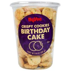Hy-Vee Crispy Birthday Cake Cookies