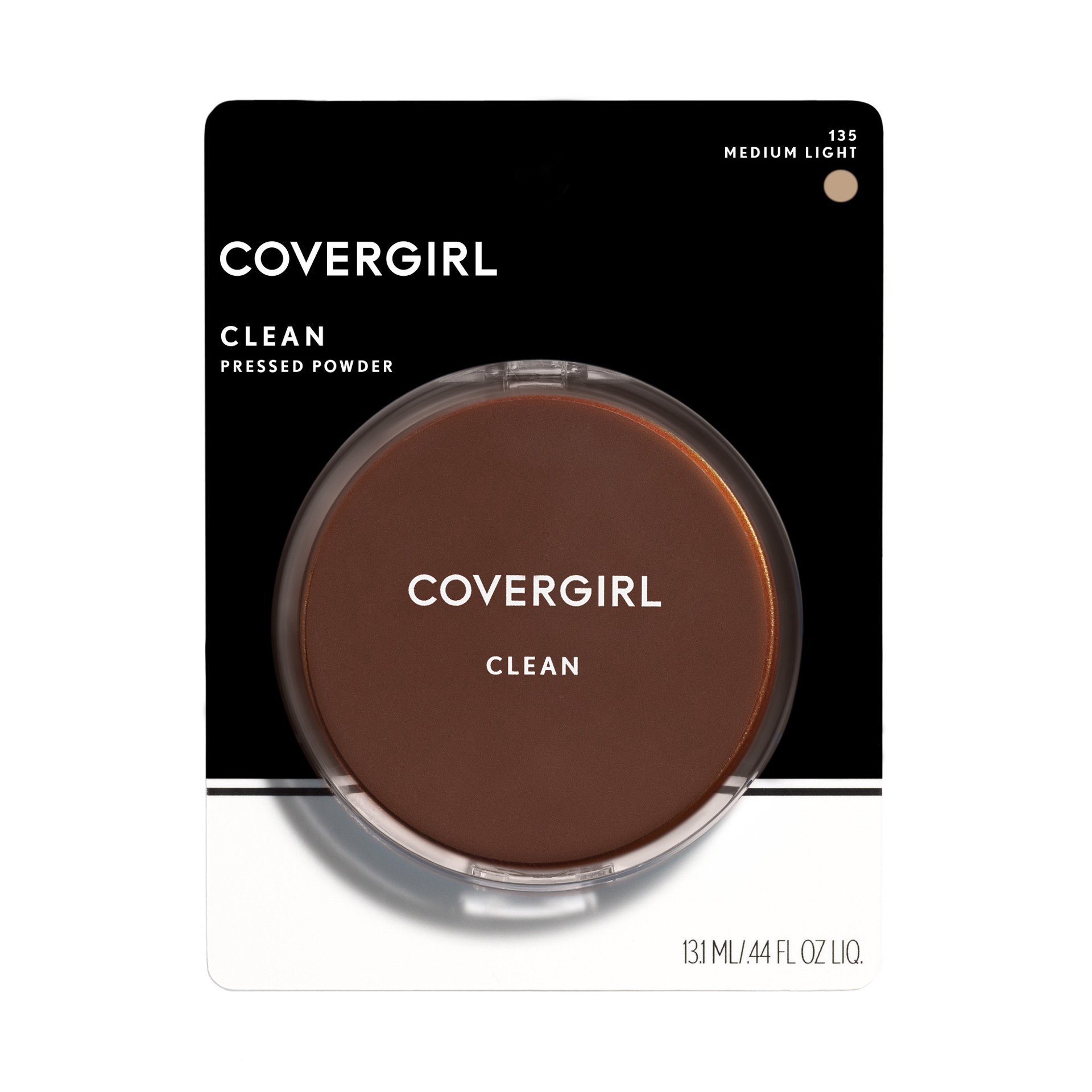 slide 1 of 1, COVERGIRL Clean Pressed Powder Normal Skin Medium Light 135 - 0.39 Oz, 1 ct