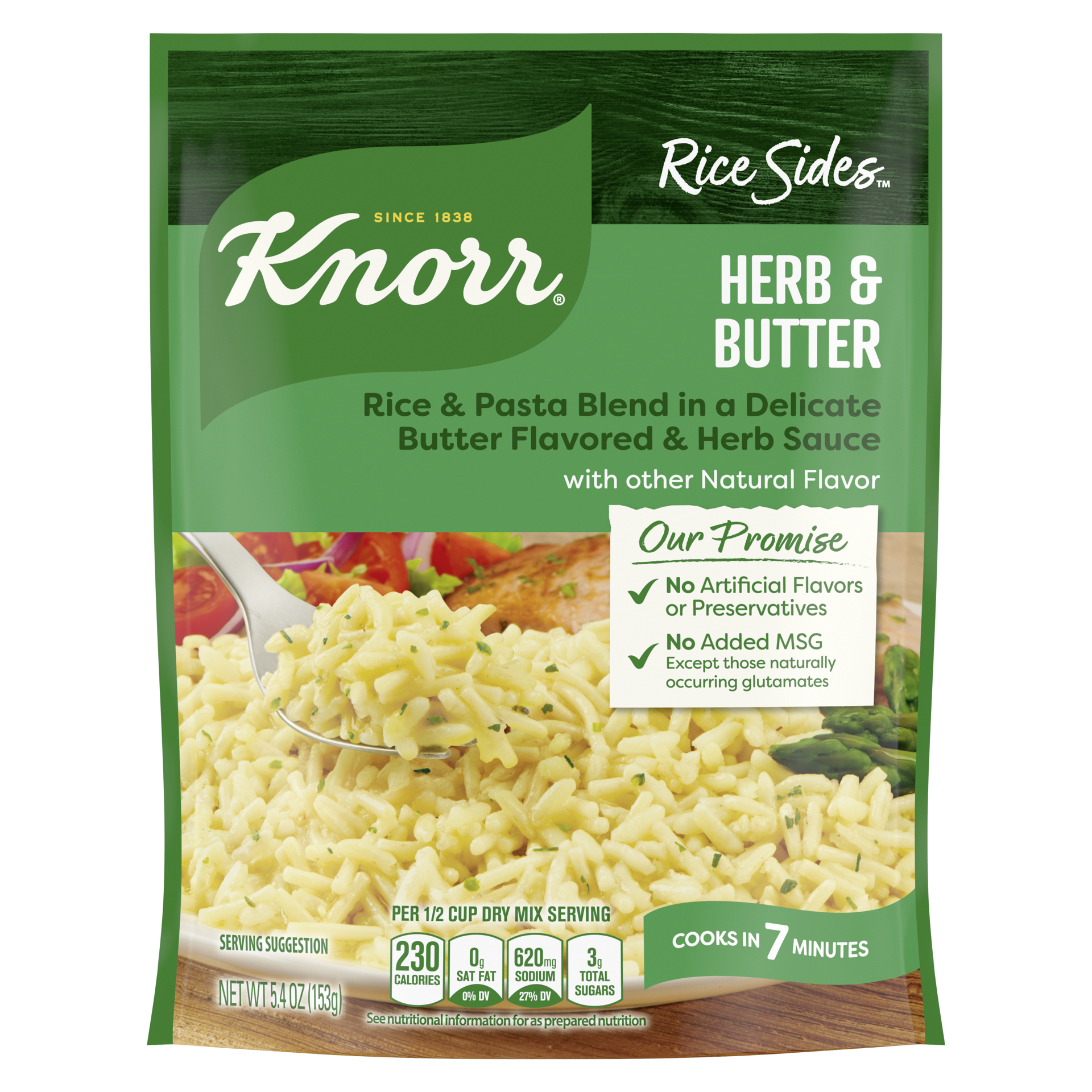 slide 4 of 4, Knorr Rice Sides Herb & Butter Long Grain Rice and Vermicelli Pasta Blend, 5.4 oz, 5.4 oz