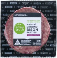 Simple Truth Natural Ground Bison Patties 85% Lean
