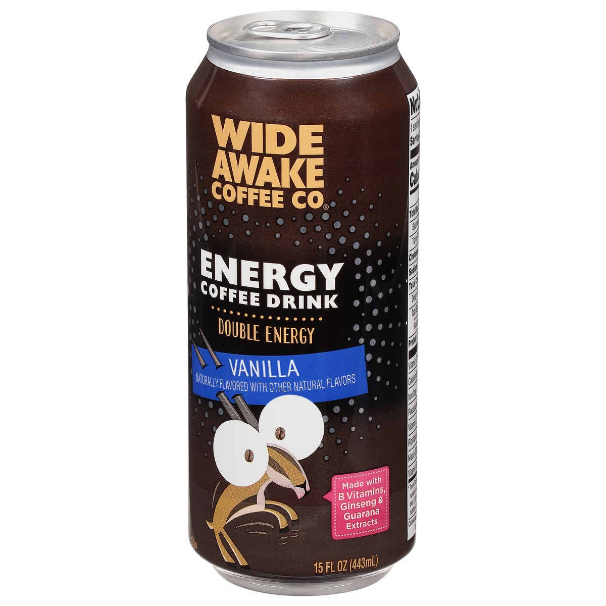 slide 7 of 9, Wide Awake Coffee Co. Vanilla Energy Coffee Drink - 15 fl oz, 15 fl oz