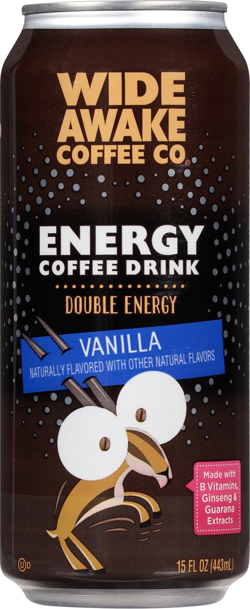 slide 9 of 9, Wide Awake Coffee Co. Vanilla Energy Coffee Drink - 15 fl oz, 15 fl oz