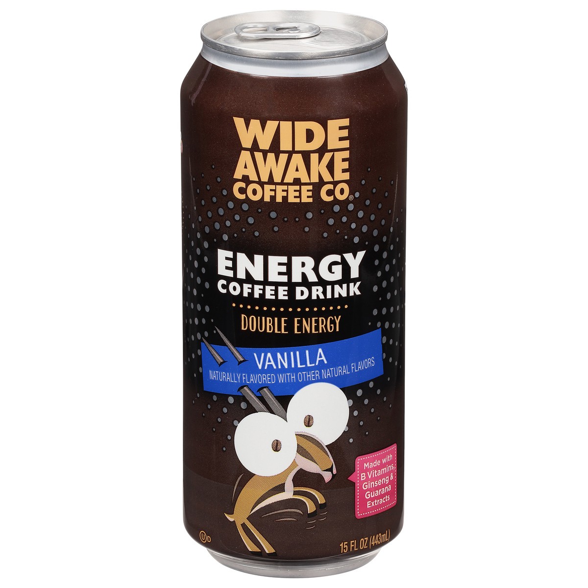 slide 1 of 9, Wide Awake Coffee Co. Vanilla Energy Coffee Drink - 15 fl oz, 15 fl oz