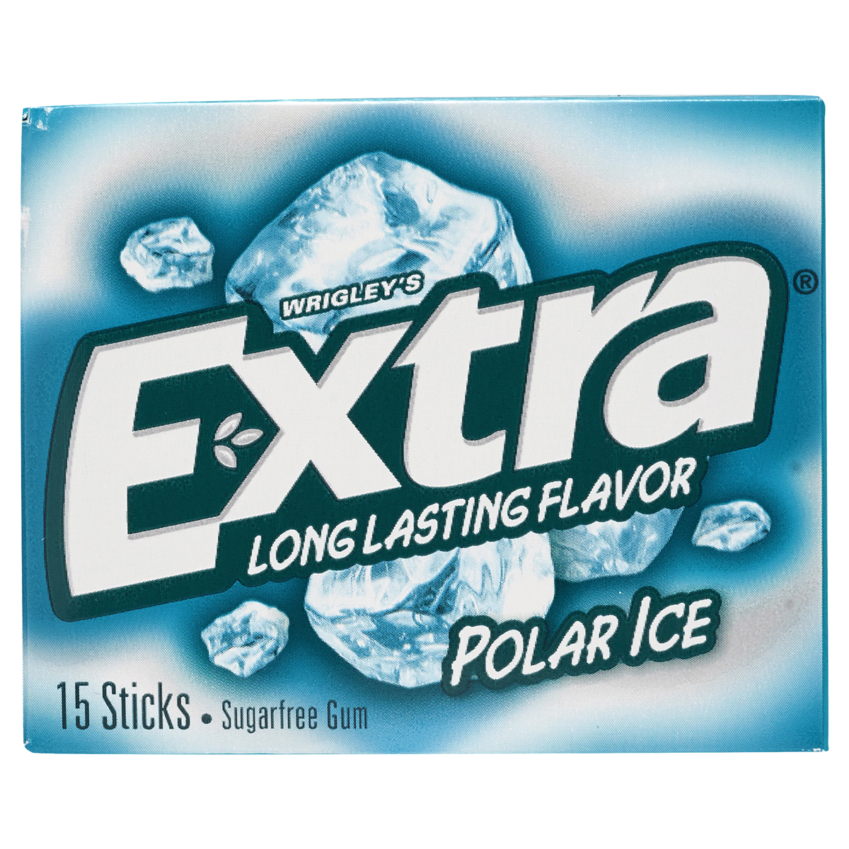 slide 1 of 1, Extra Polar Ice Sugar-Free Gum, 1 ct