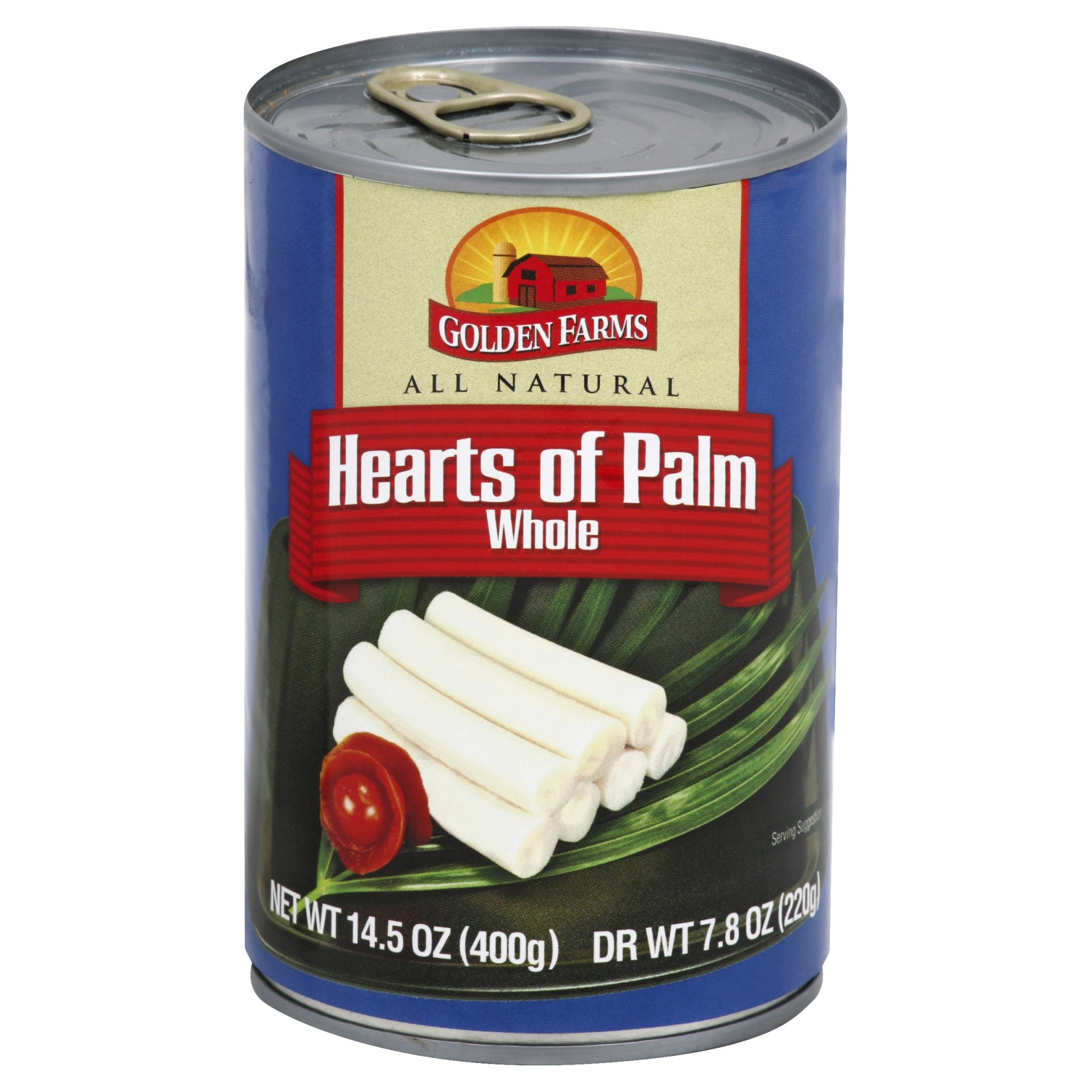 slide 1 of 2, Golden Farms Hearts of Palm 14.5 oz, 14.5 oz