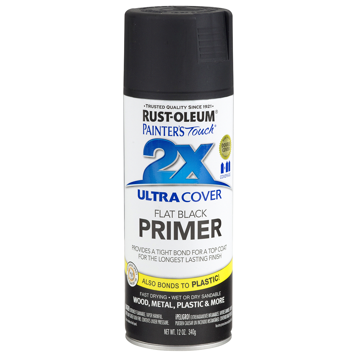 slide 1 of 29, Rust-Oleum 2x Ultra Cover Primer, Flat Black, 1 ct