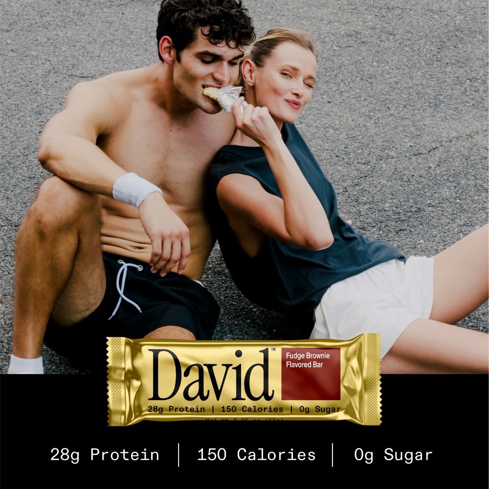 slide 4 of 6, David Fudge Brownie Protein Bar, 2.05 oz