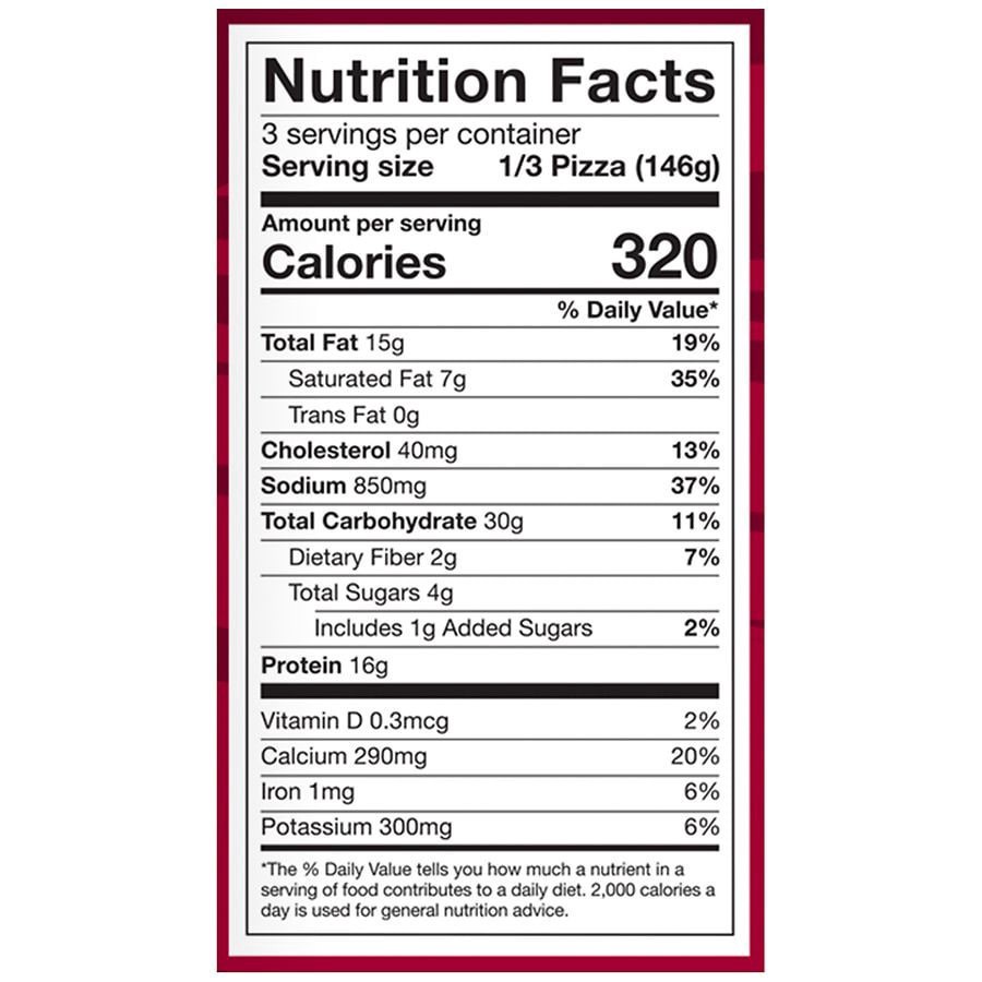 slide 4 of 5, Nice! Thin Crust Pizza Three Meat, 15.5 oz