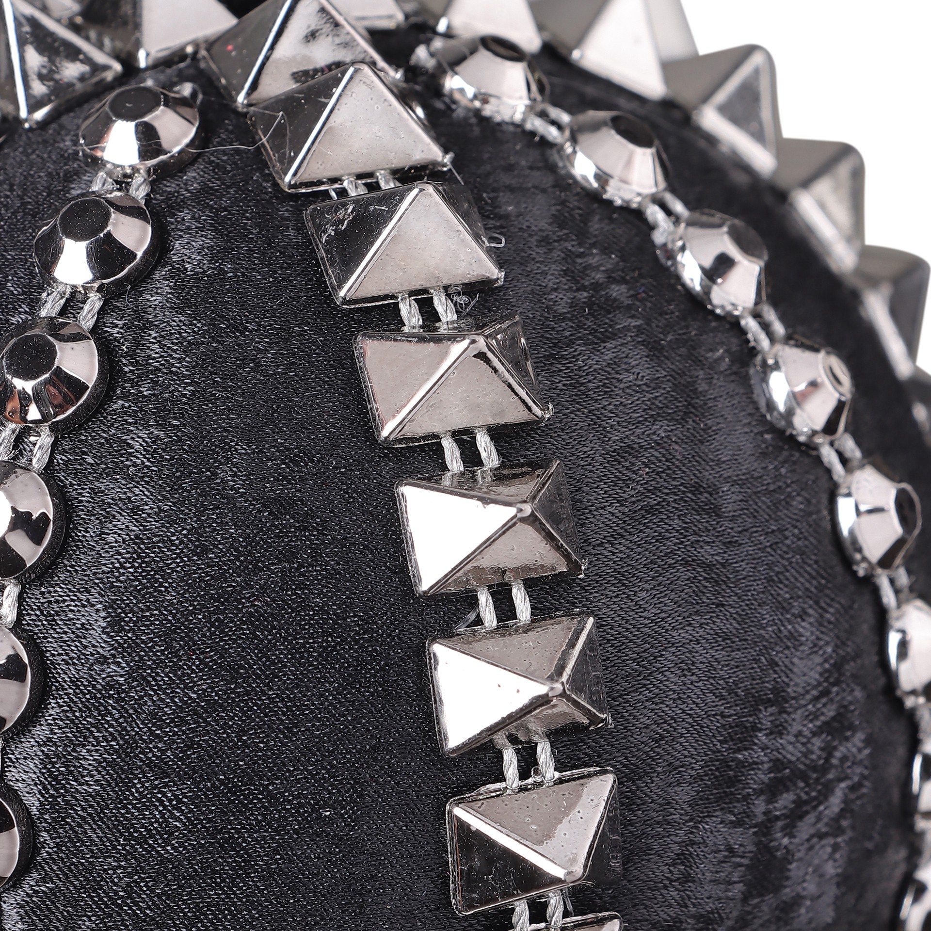 slide 2 of 5, 4" Vertical Spikes Fabric Ornament By Ashland, 4 in