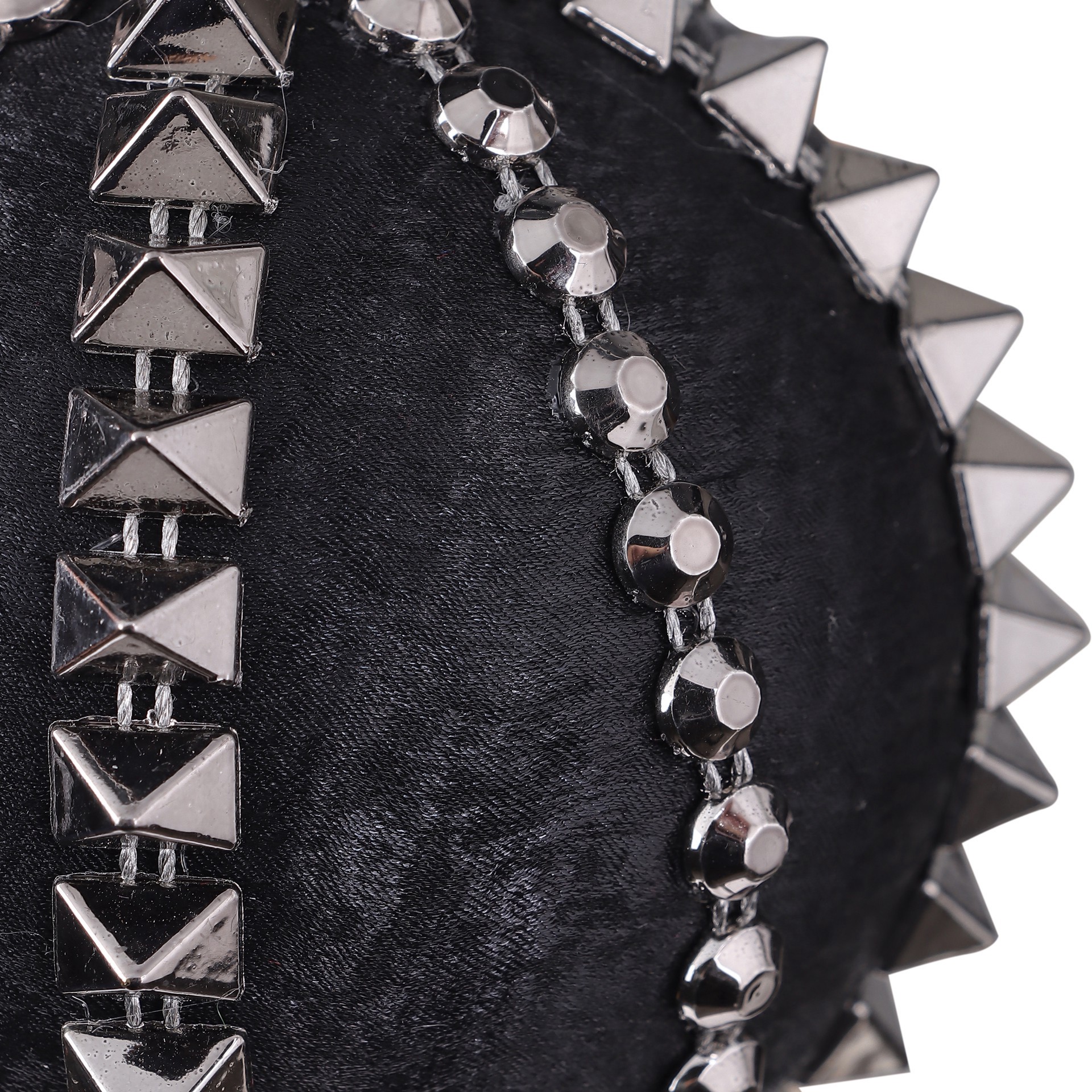 slide 5 of 5, 4" Vertical Spikes Fabric Ornament By Ashland, 4 in