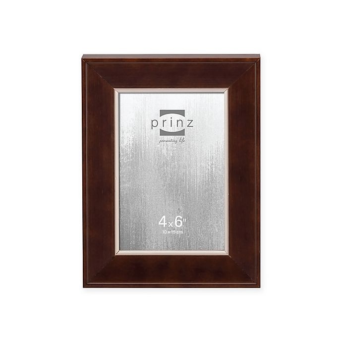 slide 1 of 1, Prinz Baldwin Wood Picture Frame - Dark Walnut, 4 in x 6 in