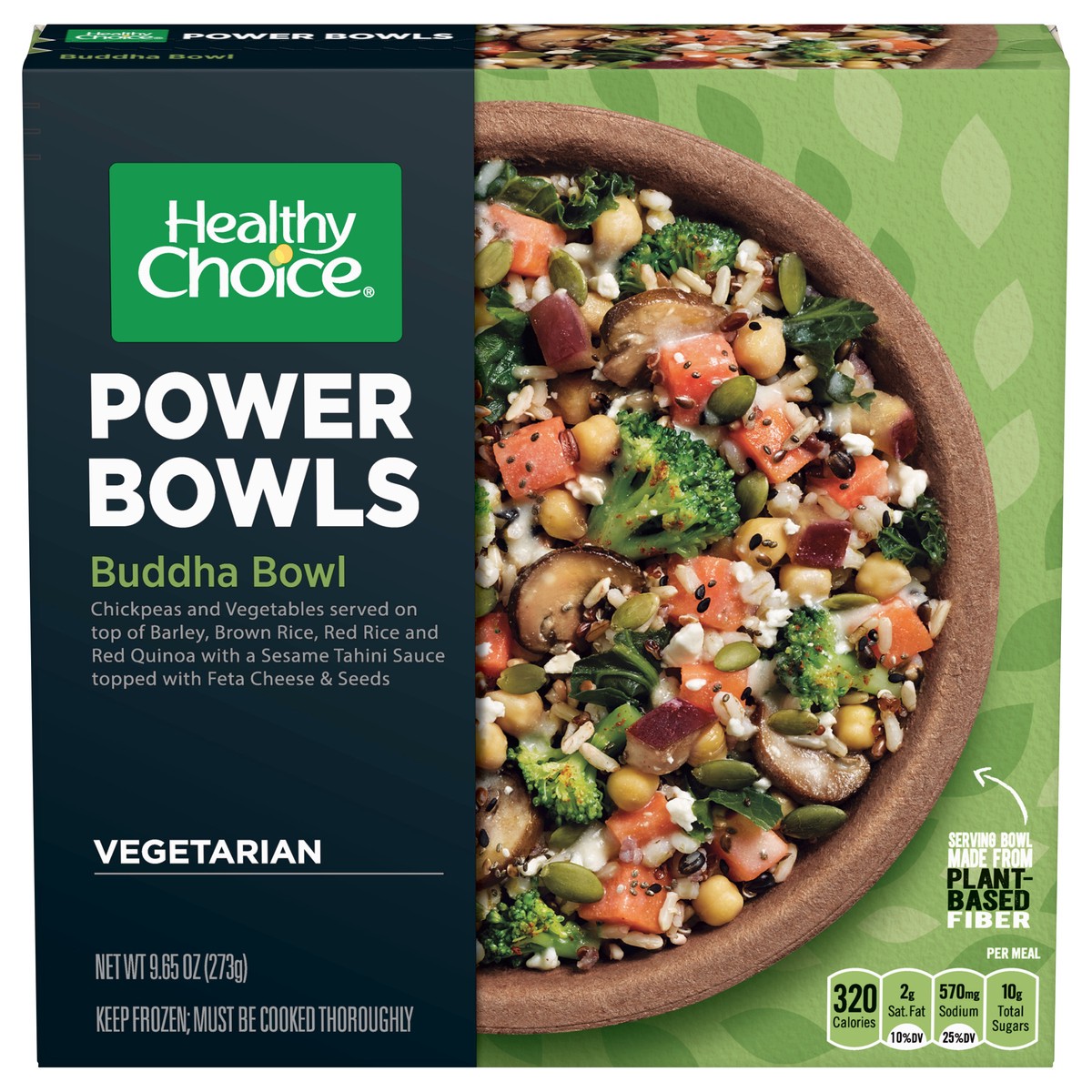 slide 1 of 5, Healthy Choice Power Bowls Vegetarian Buddha Bowl, 9.65 oz