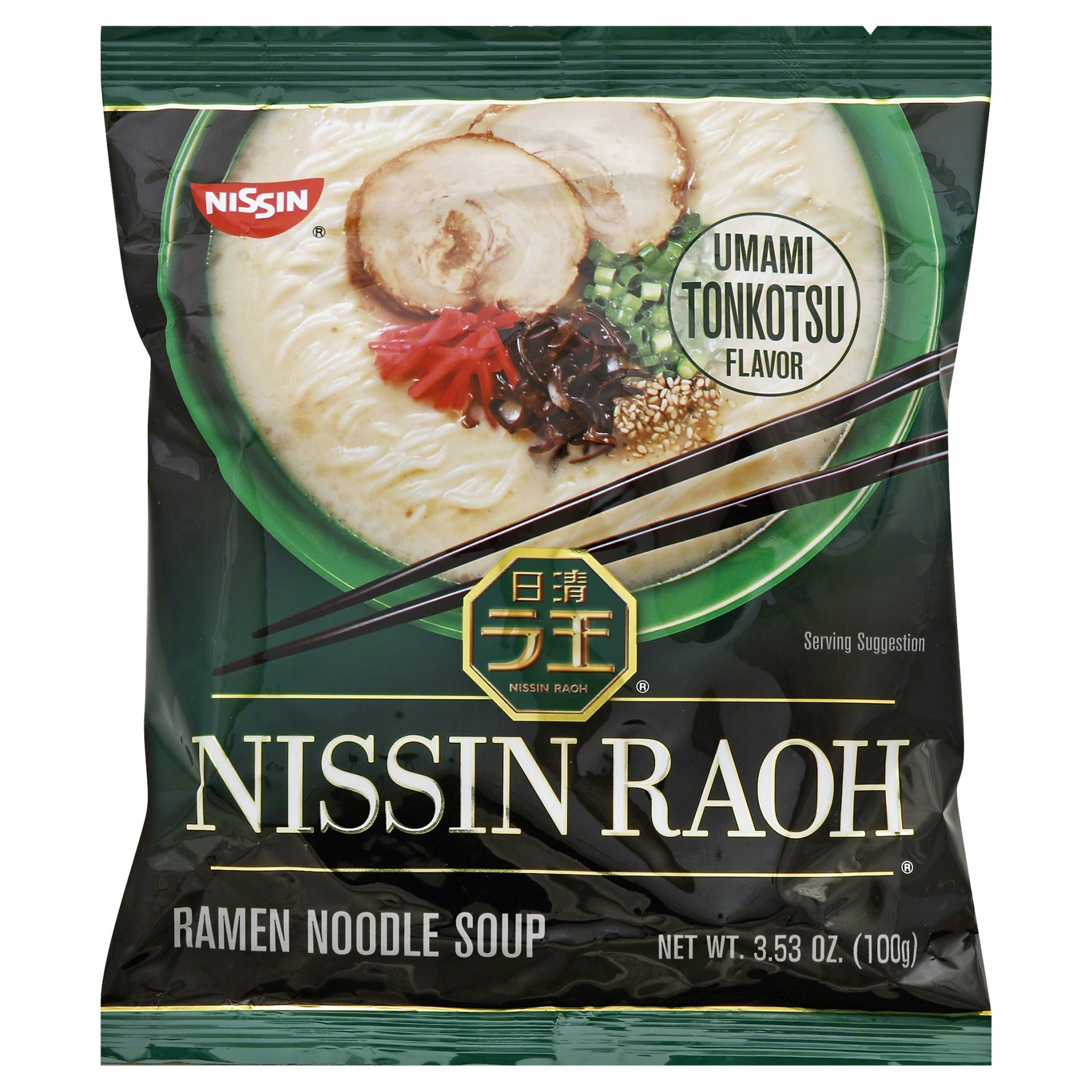 slide 1 of 14, Nissin Raoh Tonkotsu Flavor Ramen Noodle Soup 3.53 oz, 3.53 oz