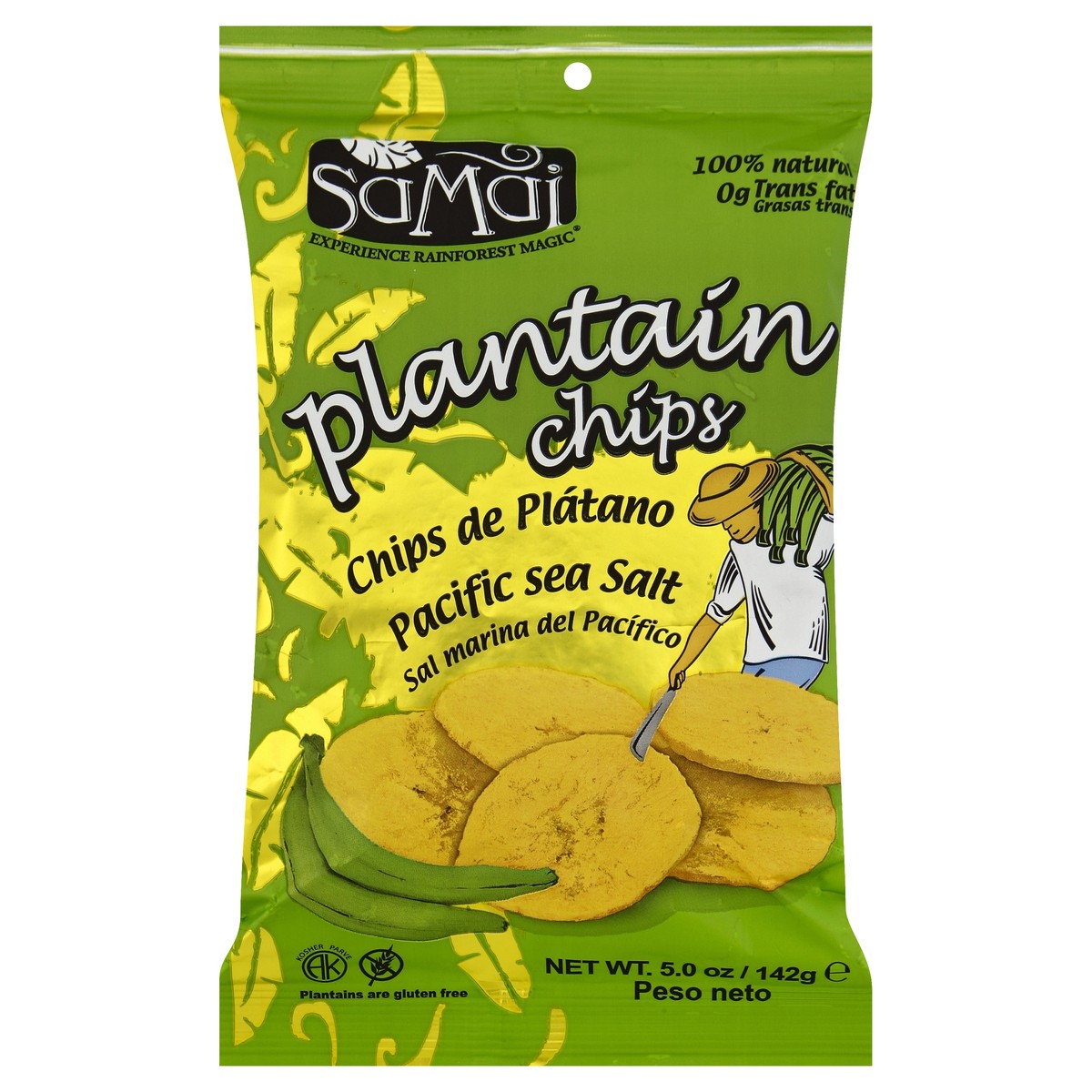 slide 2 of 4, Samai Plantain Chips 5 oz, 5 oz