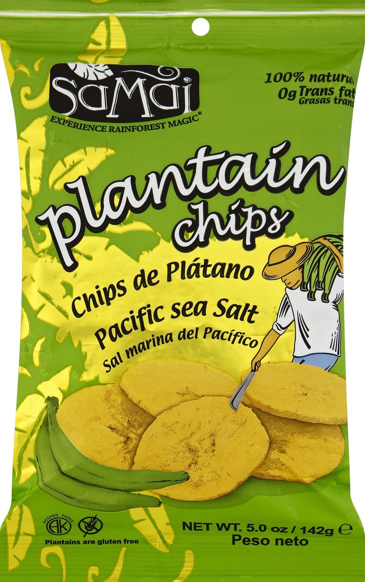 slide 1 of 4, Samai Plantain Chips 5 oz, 5 oz