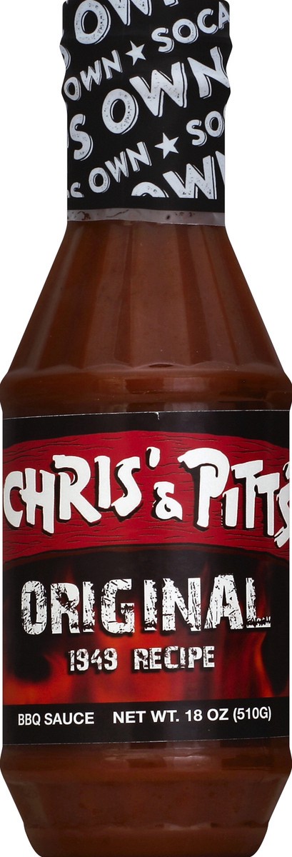 slide 2 of 3, Chris' & Pitts BBQ Sauce 18 oz, 18 oz