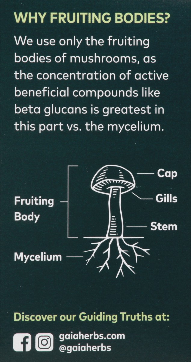 slide 7 of 13, Gaia Herbs Lion's Mane Mushroom 40 Vegan Capsules, 40 ct