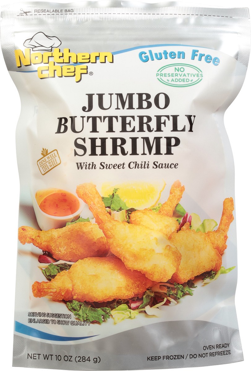 slide 6 of 9, Northern Chef Butterfly Shrimp With Sweet Chili Sauce Jumbo 10 oz, 1 ct