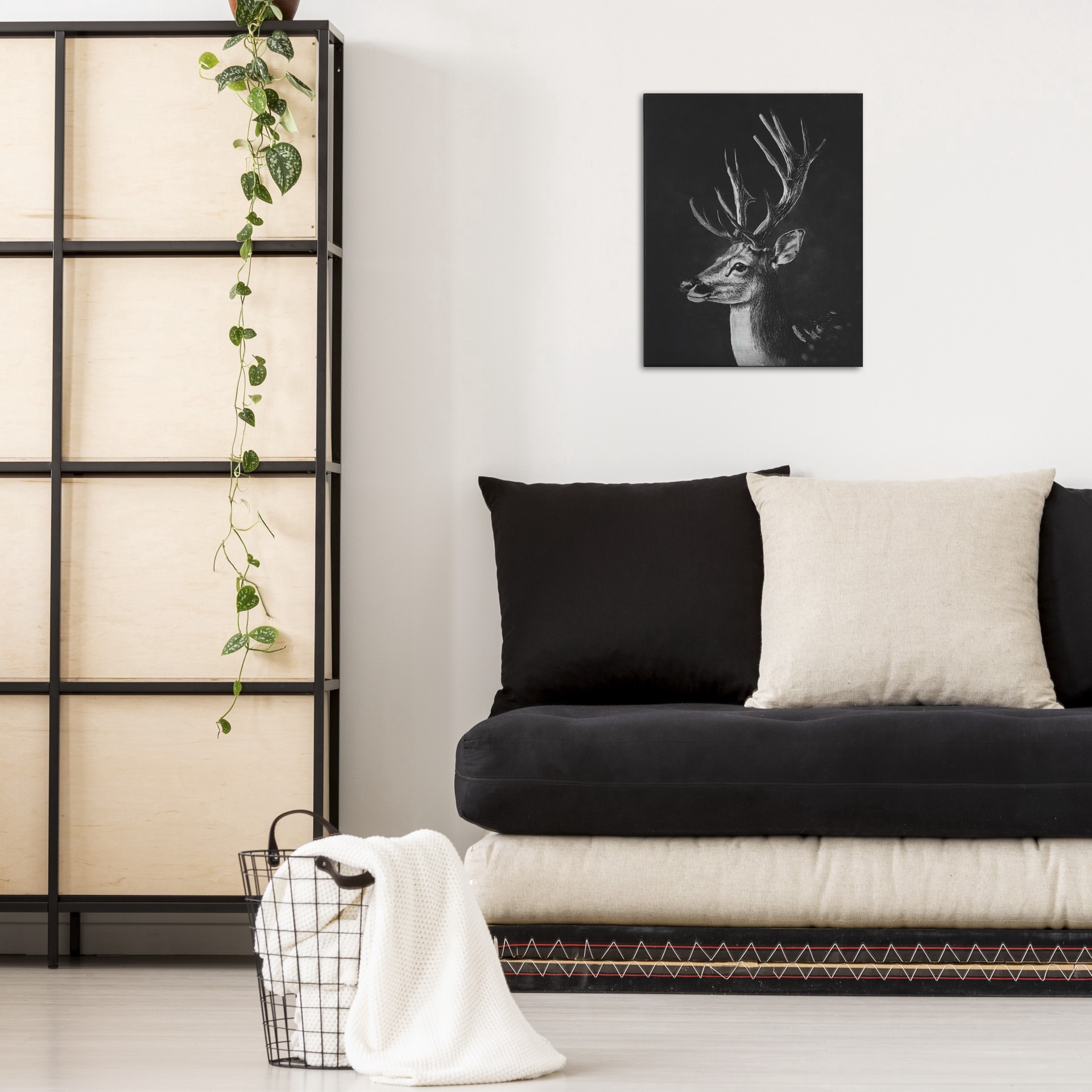 slide 6 of 7, 8" X 10" Reindeer Canvas Wall Decor By Ashland, 8 in x 10 in