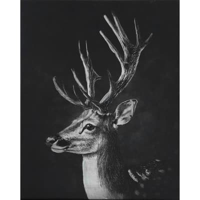 slide 1 of 7, 8" X 10" Reindeer Canvas Wall Decor By Ashland, 8 in x 10 in